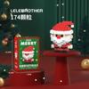 Hot DIY Model Christmas Building Block Santa Claus Snowman Christmas Tree Building Block Toy  Christmas Decoration Party Favours