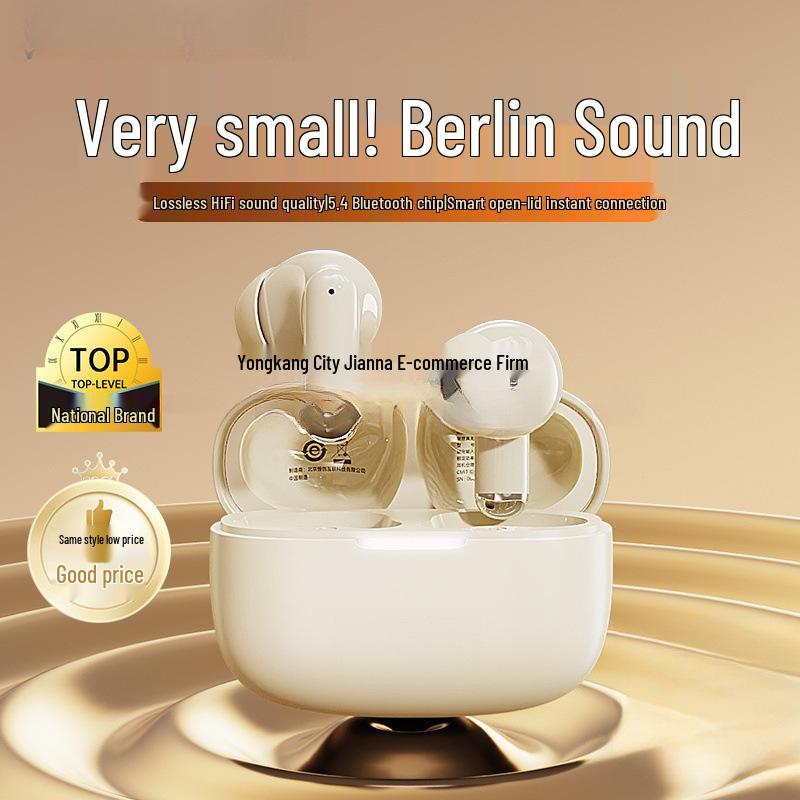 2025 Semi-In-Ear Bluetooth Headphones: High-Quality Sound, Long Battery Life, Perfect for Running, Men & Women.