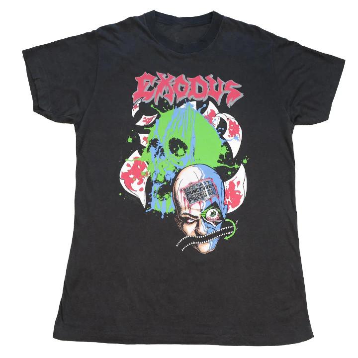 Редкий! РЕДКИЙ 2000 год Exodus Thrash Under Pressure Тур Футболка Унисекс S-5XL SG011 Унисекс Футболка L