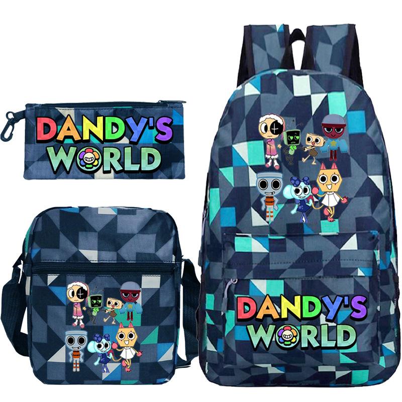 New Dandy's World Game Merchandise Cartoon Print Children's Backpack Cross-border Large-capacity Student Schoolbag