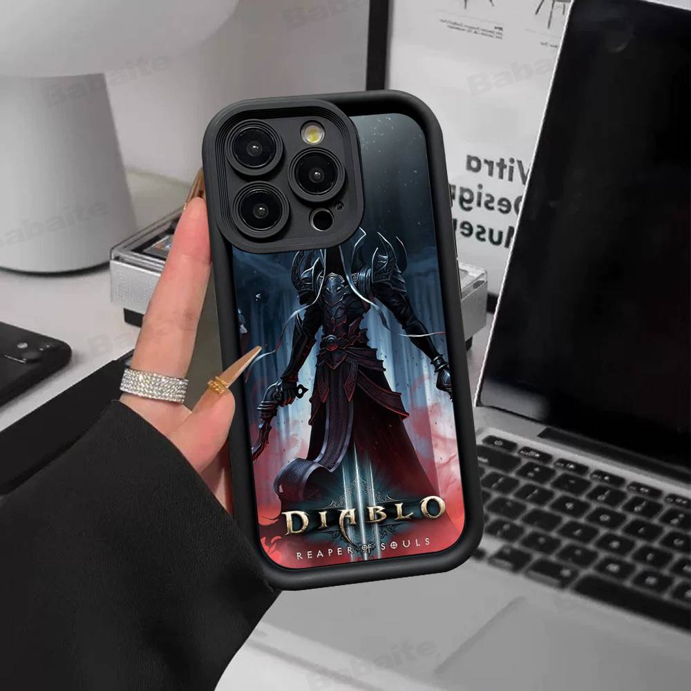 Classic Action D-Diablo Game Phone Case For IPhone 11 12 13 16 15 17 14 Pro Max Soft Funda Silicone Cover