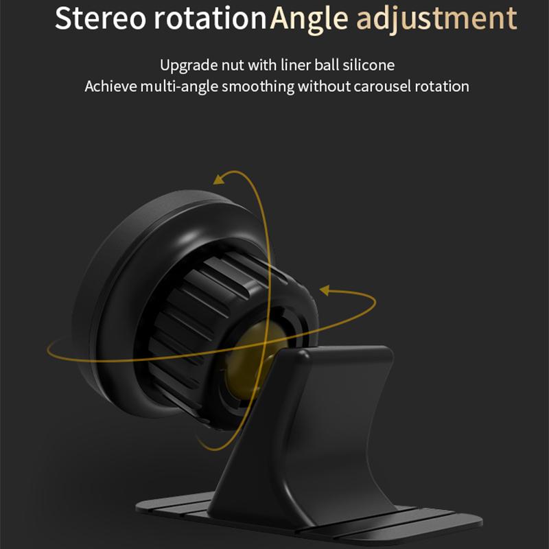 SUMI-TAP Round Arc Base Magnetic Car Mobile Phone Holder Mount Stand GPS Support Bracket