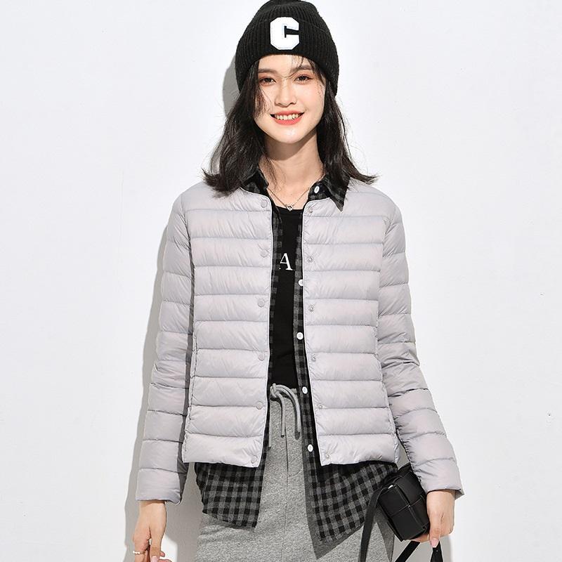 Women's Autumn And Winter Inner Wear Round Neck Warm And Lightweight Down Jacket