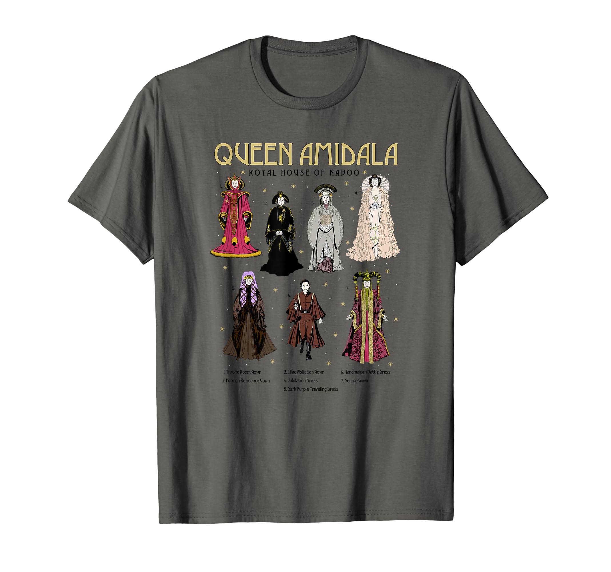 

Star Wars Queen Amidala Gown Textbook Poster T-Shirt