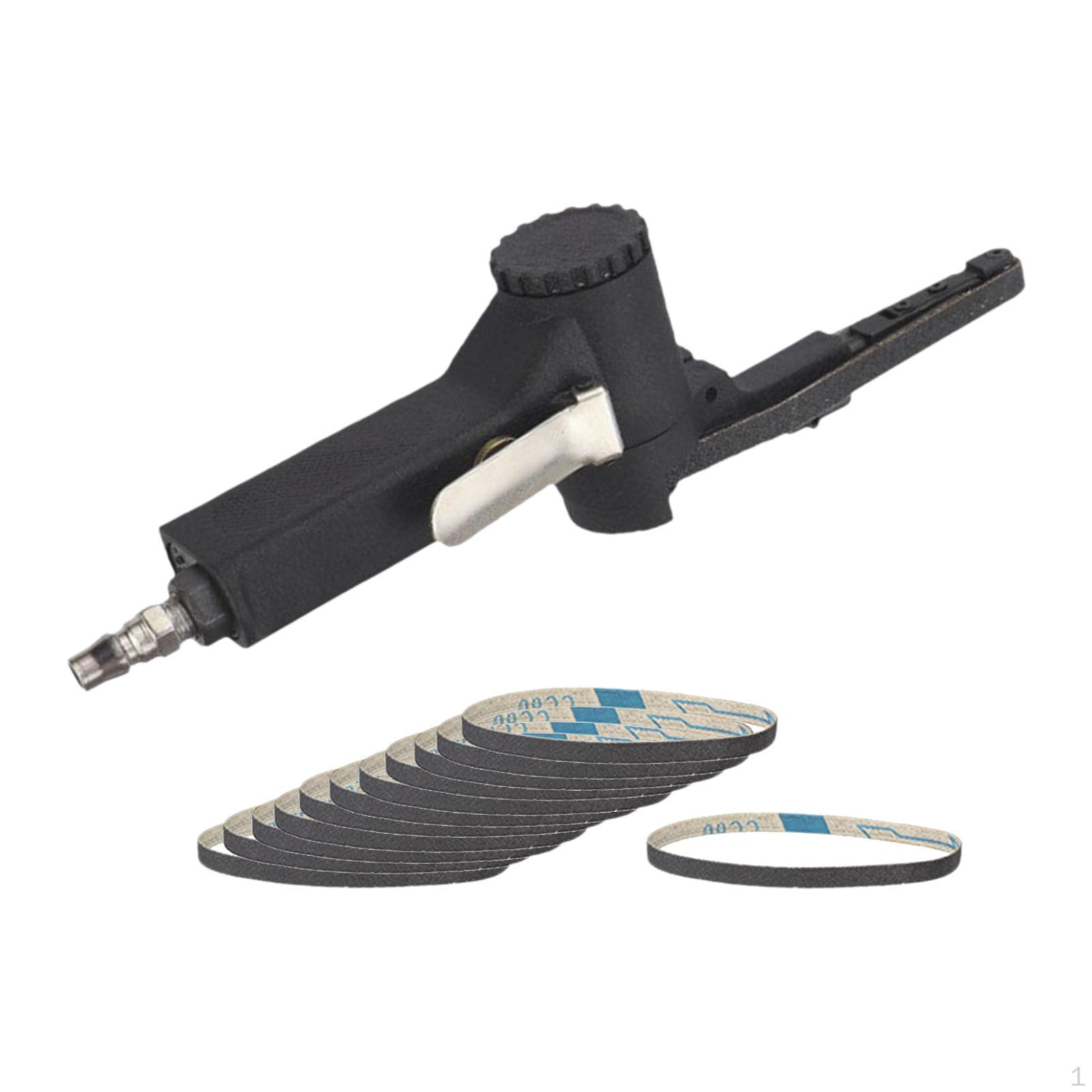 

Ленточная шлифмашина с 12 шлифовальными лентами Пневматический инструмент для финишной обработки металла 10x330mm