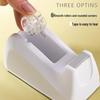 Compact Transparent Tape Dispenser - Portable Adhesive Tape Holder for Student Stationery