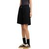 AMIPARIS Minimalist Solid Color Lace-Up Casual Five-Point Shorts Unisex shorts Black USO640JE0091-001