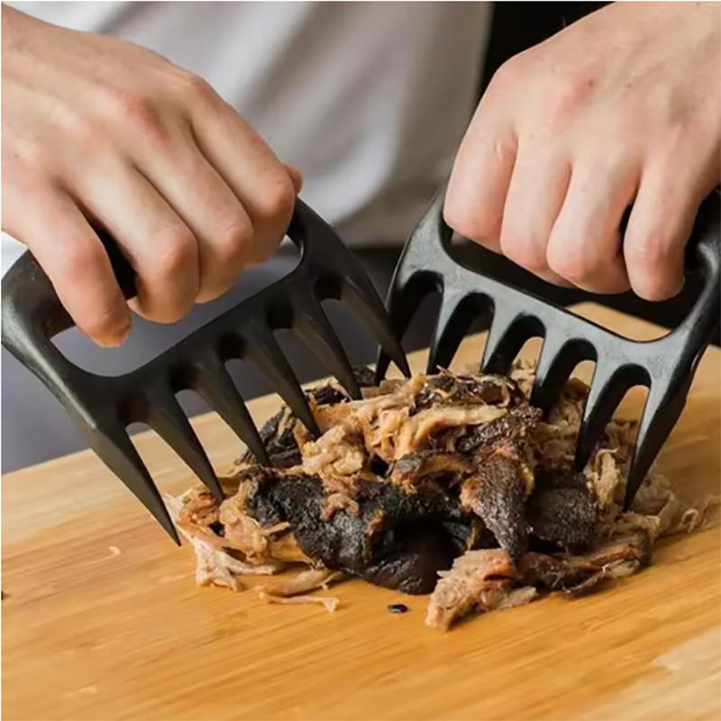 2 Stück-BBQ Zubehör Fleischwolf Starker Pulled Pork Zupfer BBQ Gabel Bärenklaue Obst Gemüseschneider Schneidwerkzeuge Kochwerkzeuge