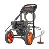 Idropulitrice a Benzina 2900 PSI e Max 7 L/min, Pompa in Alluminio Aggiornata con Pistola a Spruzzo e Lancia, Set da 4 Ugelli, Idropulitrice a Basso Profilo per Auto, Recinzioni,