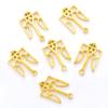 100 Pcs/set Diy Accessories Retro Alloy Ukraine National Emblem Pendants Ukrainian Flag Trident Charm Patriotic Gift