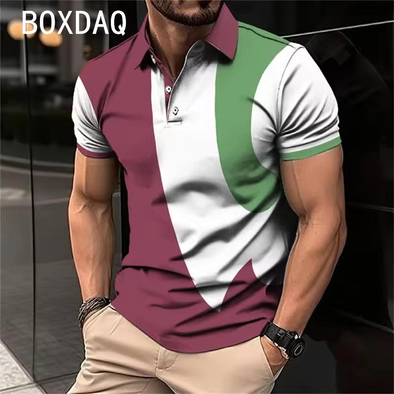 Polo Shirt High Quality Polo Shirt Summer Short Sleeve Collar Button