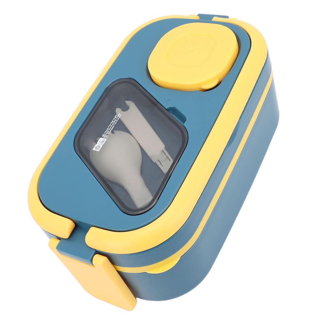 Lunch Box Double Layer Multi Compartments Plastic Lunch Container for School Work Microwave Safe