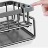Kitchen Spice Storage Shelf with Drainage Rack, Installation Sink Organizer, Tap-Mounted Shelf for Home Kitchen Accessories