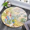 Peter Rabbit2 Round Area Rug,Carpet Rug for Living Room Bedroom Sofa Playroom Decor,Non-slip Floor Mat