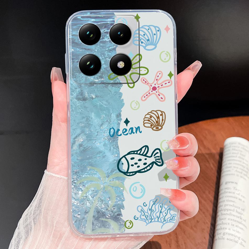 Case For Xiaomi 15T Pro Creative Funny Phone Shell For Xiaomi 15 T Transparent Soft Silicone Lightweight Protective Back Cover