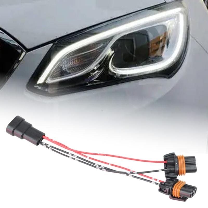 9005 9006 HB3 HB4 Female Adapter Double Bulb Plug And Play Wiring Harness For Easy Vehicle Lighting Upgrade