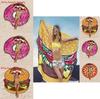 Hamburgers Donuts Pizza Design Beach Towel For Kids And Adults With Polyester Fabric For Pool And Beach Use