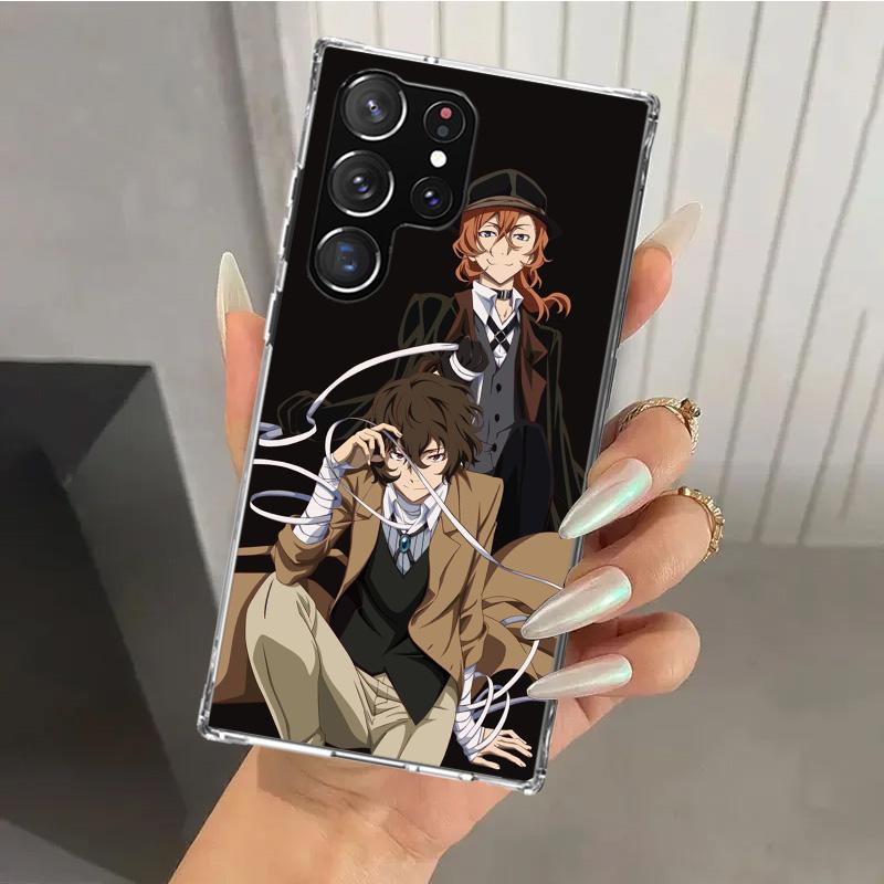 Bungo Stray Dogs Double Black Phone Case for Samsung Galaxy S25 S24 S23 Ultra S22 S21 Plus S20 FE S10 + S10E S25U Soft Print She