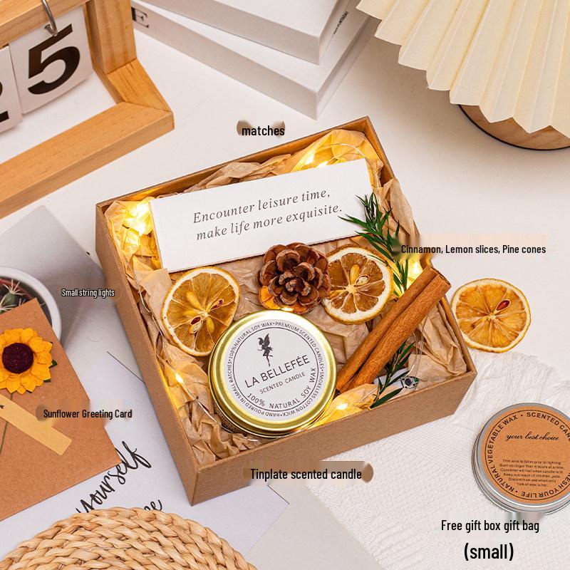 Scented Candle Gift Box for Birthdays, Friends, and Christmas