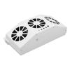 Solar Powered Car Cooler Large Wide Angle 3 Fans Deodorant Energy Saving Car Exhaust Ventilation Fan White
