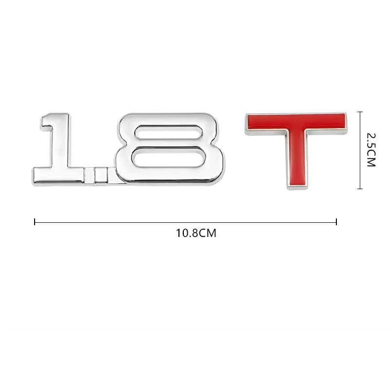 Auto 3D Metall 1.3T 1.4T 1.5T 2.0T 2.4T 2.8T 1.6T 1.8T 2.2T 2.5T 3.0T Logo TURBO Emblem Plakette Aufkleber Heckaufkleber Für Toyota Honda