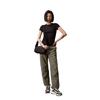 Calvin Klein Minimalist Square Logo Wide Strap Square Pillow Bag Women Crossbody Bag Space-Black DH3511-001