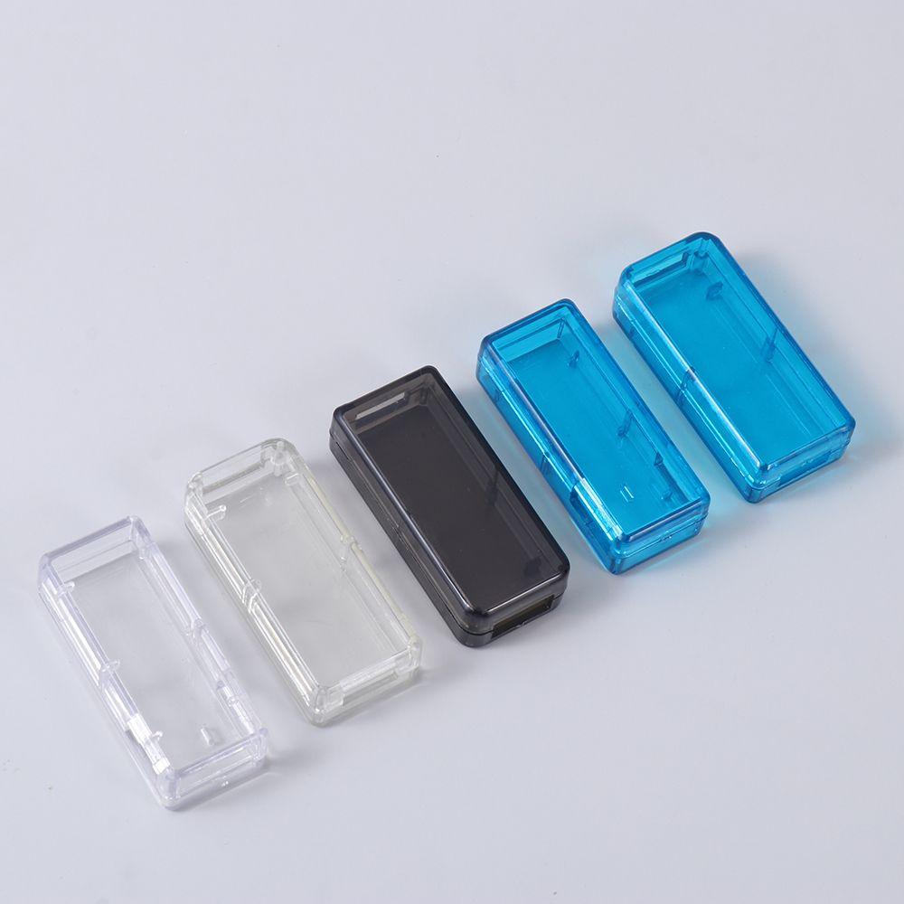 43*22*11mm 56*26*13mm ABS-Box Transparent USB-Ladegerät Projektgehäuse Kunststoff-Verbindungskasten Gehäuse für Adapteranschluss