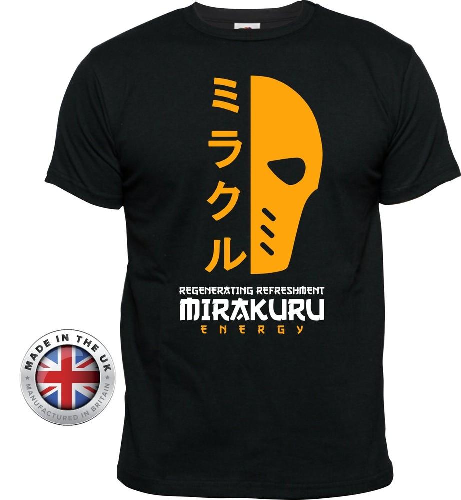 

Deathstroke t shirt MIRAKURU Energy DC black,navy TShirt.Unisex or ladies fitted 4XL