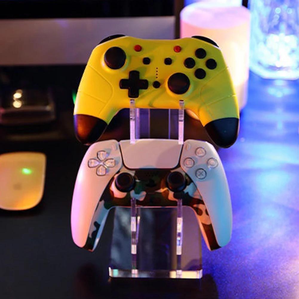 Acryl-Spielcontroller-Ständer für PS5/PS4/Xbox One/S/X Series Gamepad-Ständer Spielgriff Schreibtisch-Display-Halter Joystick-Halterung