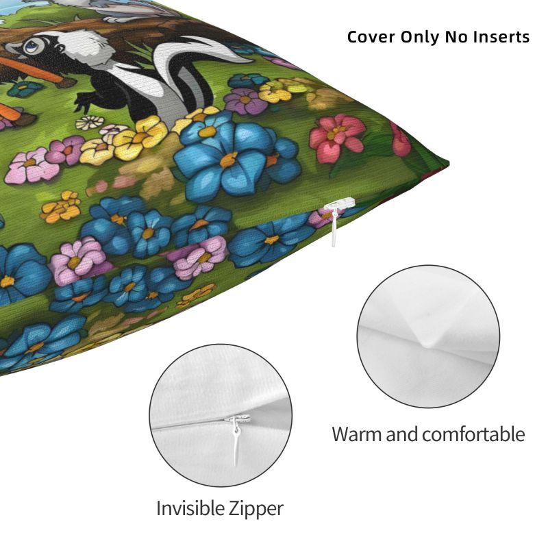 Disney Film Bambi Cartoon Pillow Case 40x40cm Bedroom Decoration Cute Kawaii Anime Cushion Decoration Salon Square Pillowcase