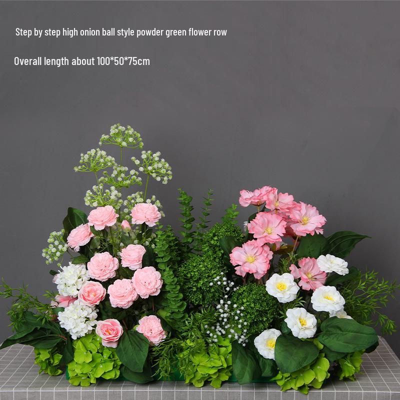 Mori Style Artificial Wedding Floral Aisle Decoration
