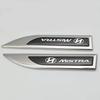 Hyundai Reina Metal Bright Side Fender Decal – Custom Car Logo Decoration