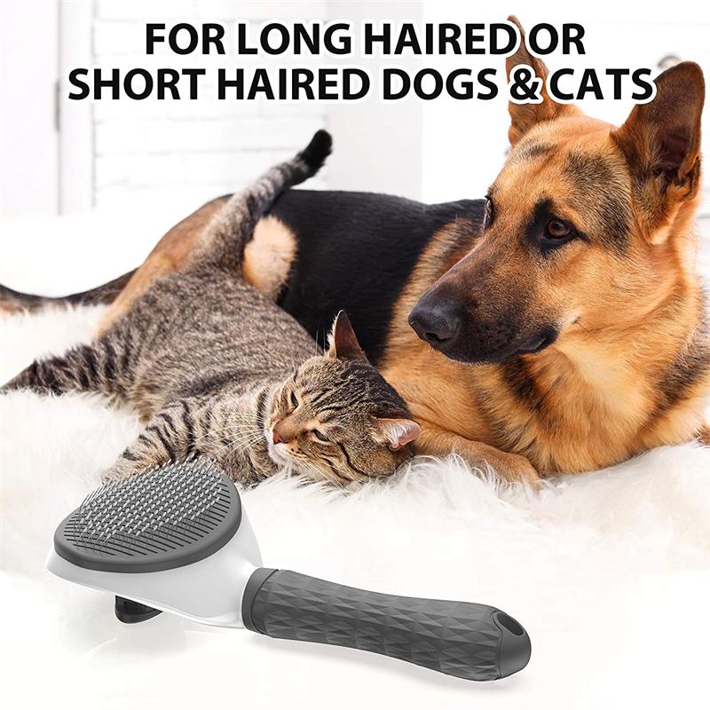 Pet Dog Hair Brush Cat Comb Grooming And Care Cat Brush Stainless Steel Comb For Long Hair Dogs Cleaning Pets Dogs Accessories