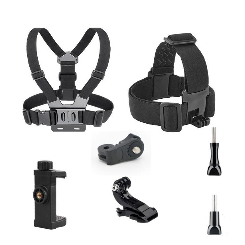 Adjustable Elastics Head Mount For Action Cameras With AntiSlip Secure For Outdoor Sports