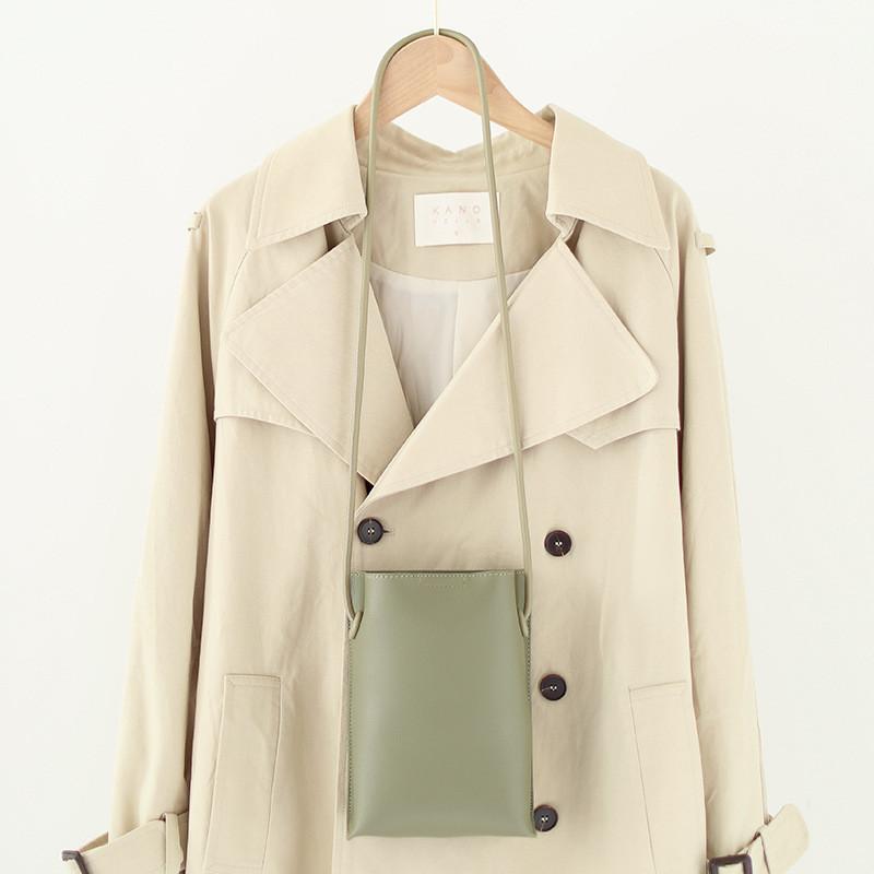 Ielgy Korean Version Fashionable Small Fresh Messenger Bag Simple Casual Student Vertical Mobile Phone Bag Fashionable Mori Literary Shoulder Bag