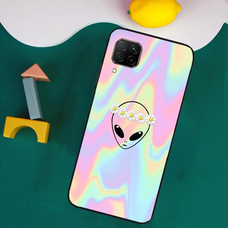 Cartoon Alien For Huawei Nova Y61 Y91 Y73 Y72 Y70 Y60 Y90 12s 12i 11i 8i 9 10 SE P30 P40 Lite P60 Pro Case
