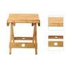 Folding Stool Bamboo Massage Shop Shaving Shower Footrest Home Portable Folding Seat