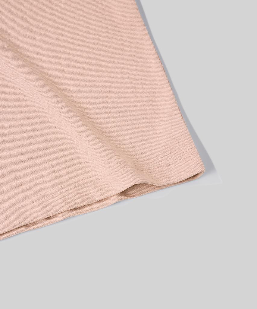 Beodeonteu Basic Verdant Logo Short Sleeve T-Shirt [Pink]