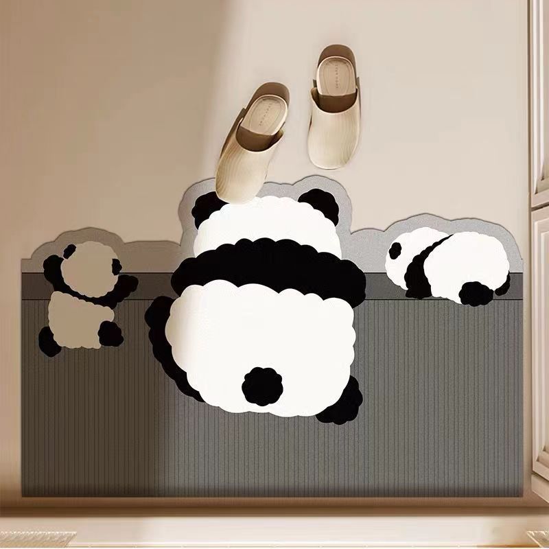 Cartoon Diatom Mud Mat Cute Absorbent Dirty Easy To Take Care of Non-slip Mat Bathroom Bathroom Quick Drying Mat