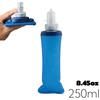 Outdoor Weiche Wasserflasche Zusammenfaltbar TPU Sportbecher mit schmaler Munddüse für Radfahren Laufen Wandern Tragbare Wasserflaschentasche