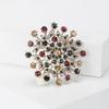 Original Single Rhinestone Crystal Multi-Color Large Flower Brooch Brooch Clothing Accessories