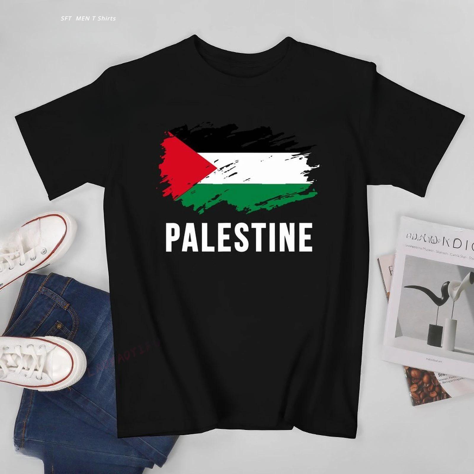 

Classic Unisex Men Vintage Liberation of Palestine Printed T-shirt Casual Loose T Shirts Women Summer Outdoors Cotton T-Shirt XXL