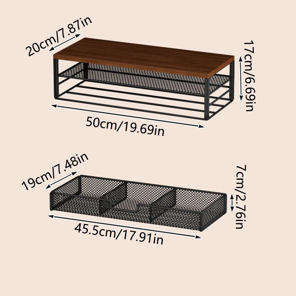 With Drawer Desk Monitor Riser 2-Tier Design Pull Out Storage Drawer Computer Desk Organizer Home