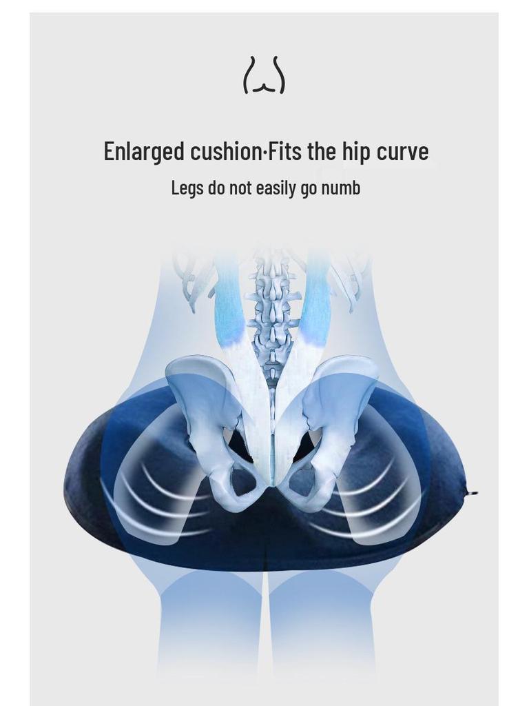 3U Women's Breathable Hemorrhoid Seat Cushion – Hollow Design for Pregnancy Comfort and Hip Support
