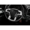 For F-150 Silver Steering Wheel Cover Trim for 15+Ford F150 F250 F350 Super Duty