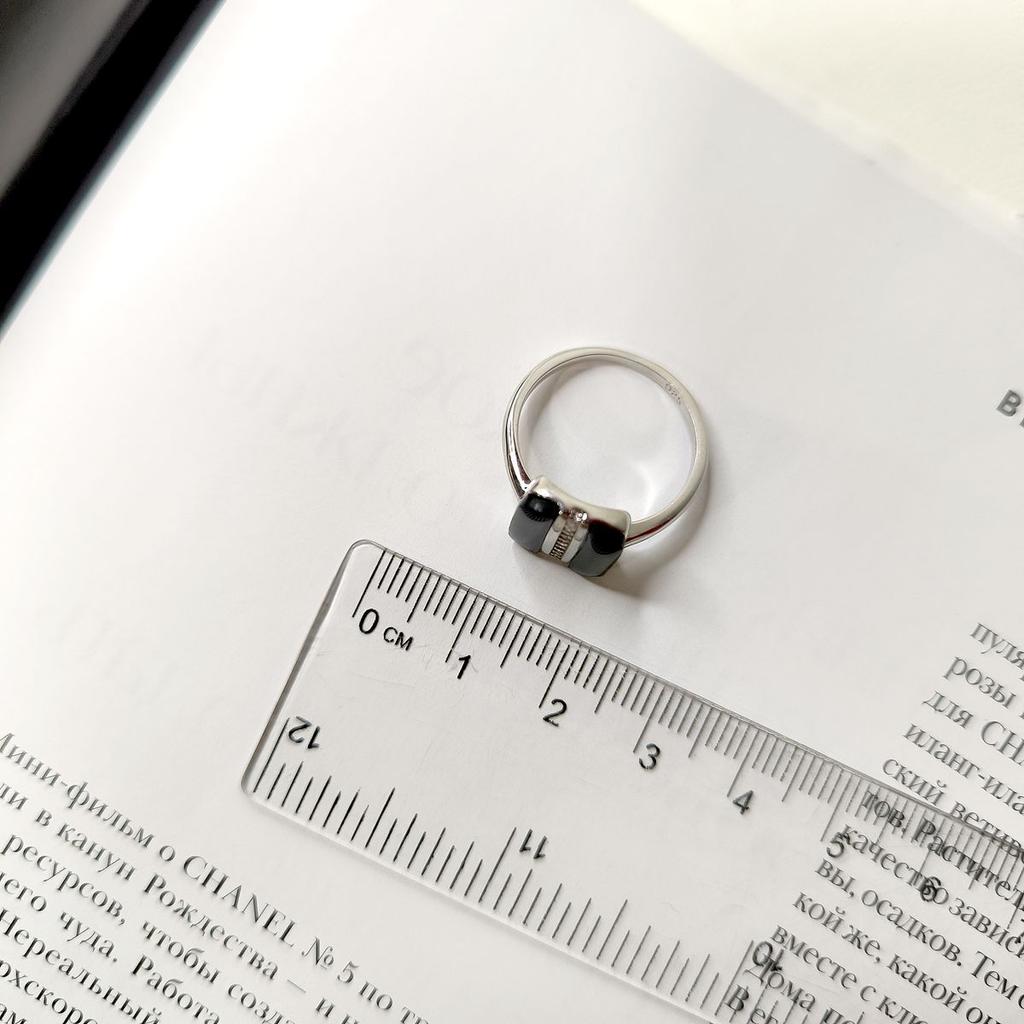 Bague en argent avec onyx naturel, poids du produit 2,83 g (60002123)