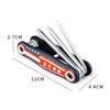 Bicycles Tool Kit 8 In 1 Multitool Folding Screwdriver for Mountain Bike Cycling Repair Wrench for Emergency Maintenance