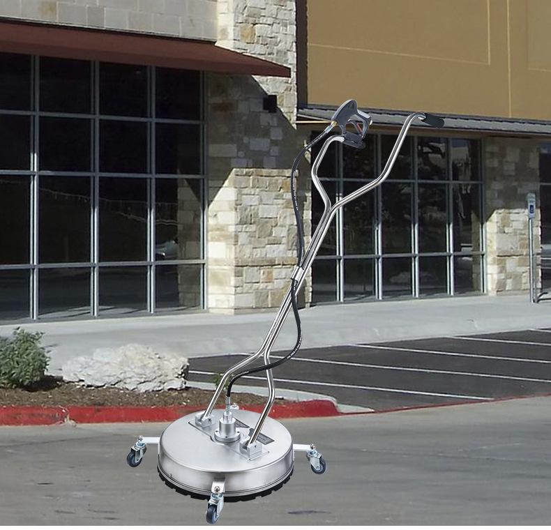 21-Inch Commercial High-Pressure Stainless Steel Floor Scrubber with 3/8 Inch Quick Connect