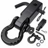Tow Hitch Receiver with Secure Hardware Compact for Jobsite, SUV Drivers