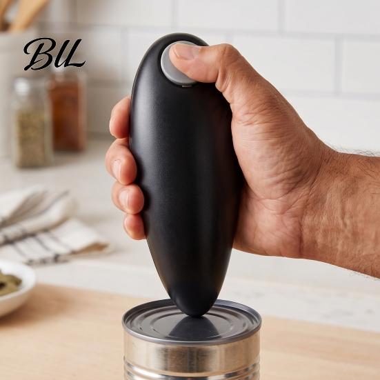 Automatic Electric Can Opener Opener, One-Button Kitchen Tool for Cans Hands Free Gadget And Bottles, Compact Handy with Sharp Safe Cutter Food